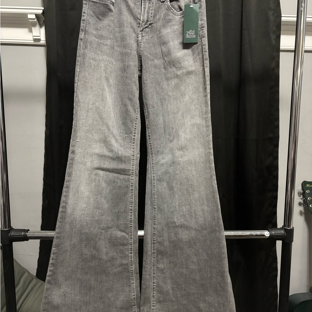 Wild Fable Light Gray Flare Jeans